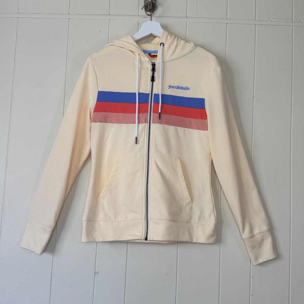 Yo Colorado Womens Vintage Fader Lightweight Hoodie Size S Retro Outdoors Travel